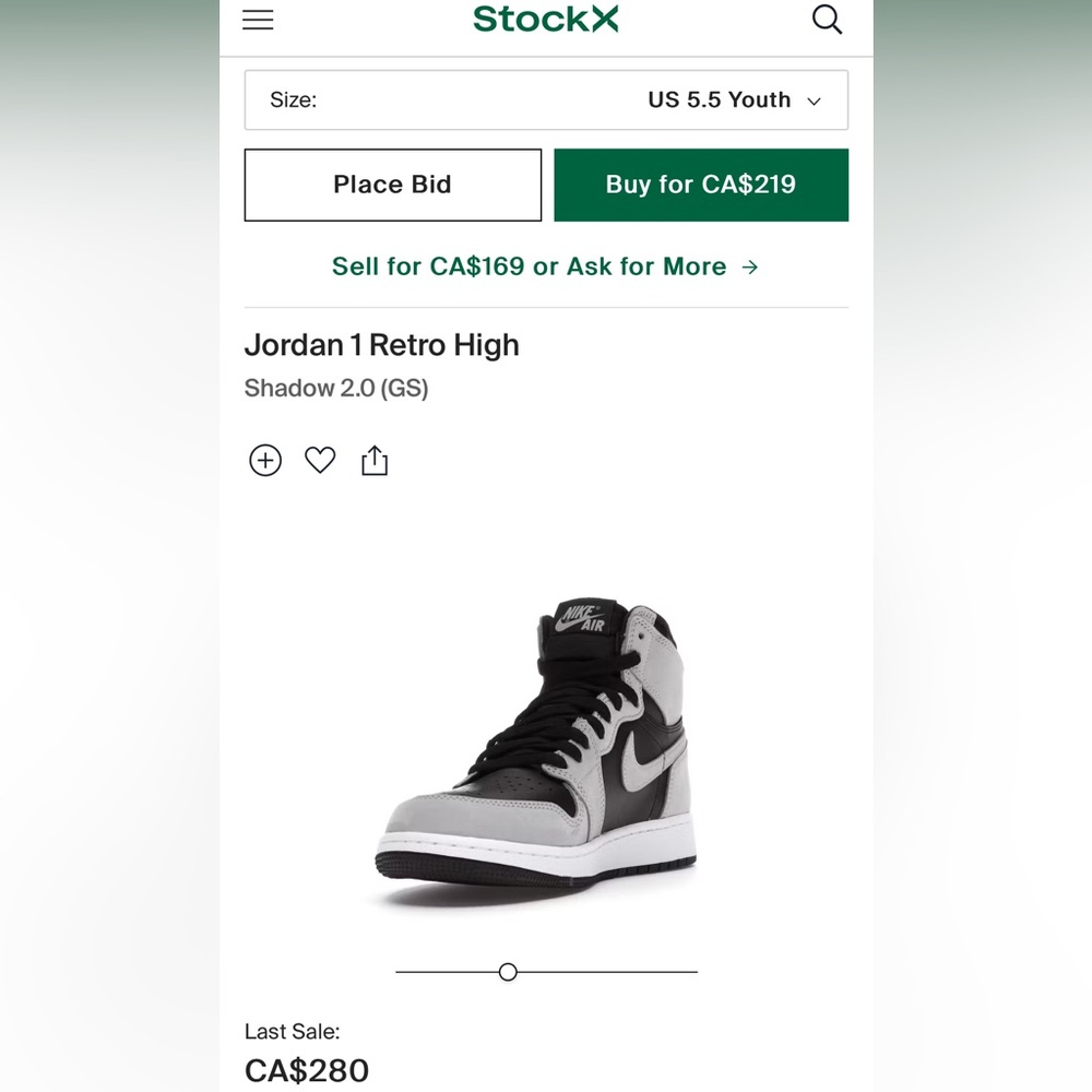Jordan 1 Retro High Shadow 2.0